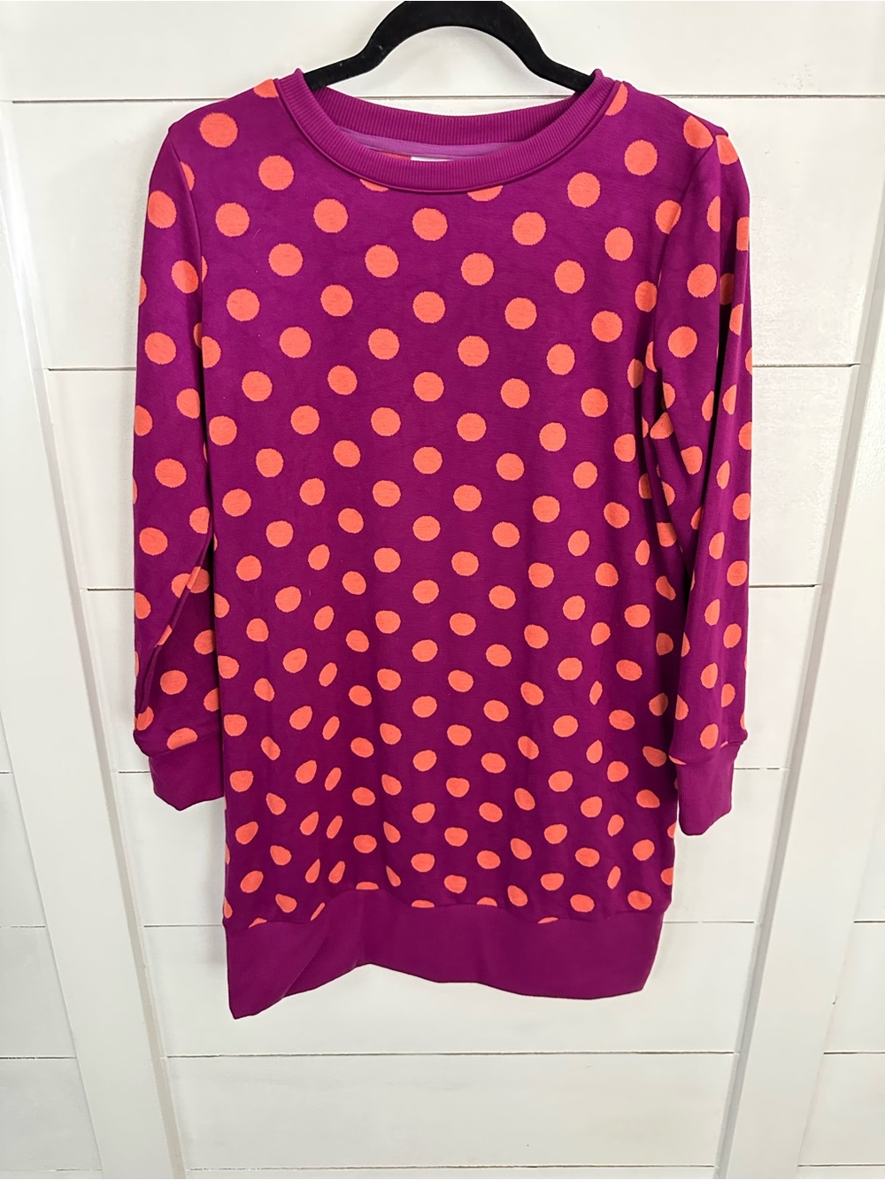 Victor Glemaud X Target S pink-orange polka dot crew neck tunic-dress retro boho - Picture 2 of 12